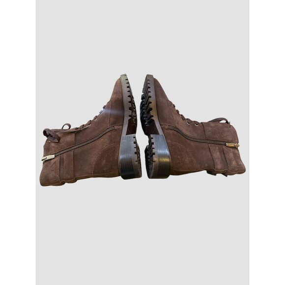 Vince Camuto Fawdry Womens Chocolate Brown Combat & Lace-up Boots Side Zip 6.5M - Picture 5 of 9